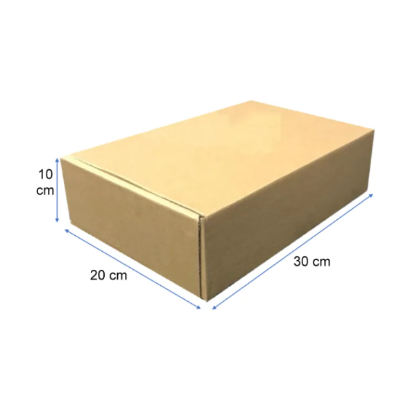 Caja de Cartón Café 30x20x10