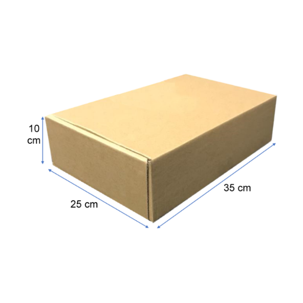 Caja de Cartón Café 35x25x10