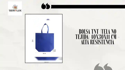 Bolsa TNT (Tela No Tejida) 40x30x11 cm - Alta Resistencia by@Outfy