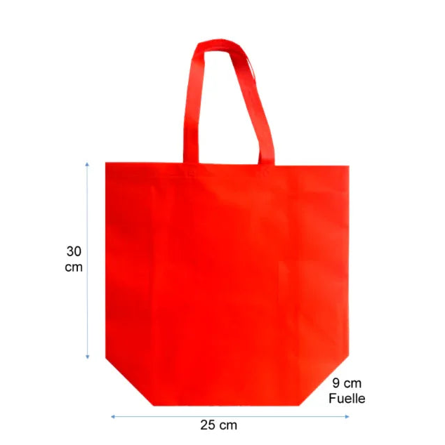 Bolsa TNT (Tela No Tejida) 25x30x9 cm - Alta Resistencia - Seriflux