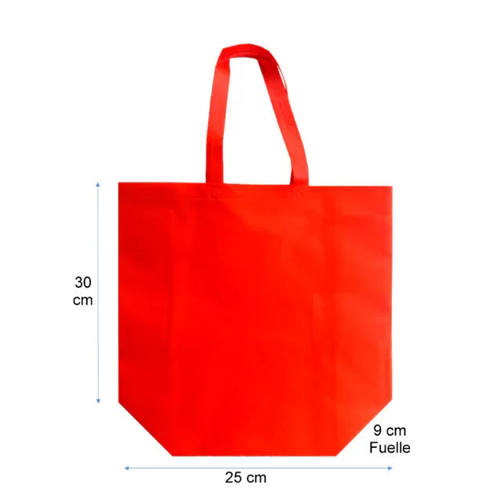 Bolsa TNT (Tela No Tejida) 25x30x9 cm - Alta Resistencia - Seriflux